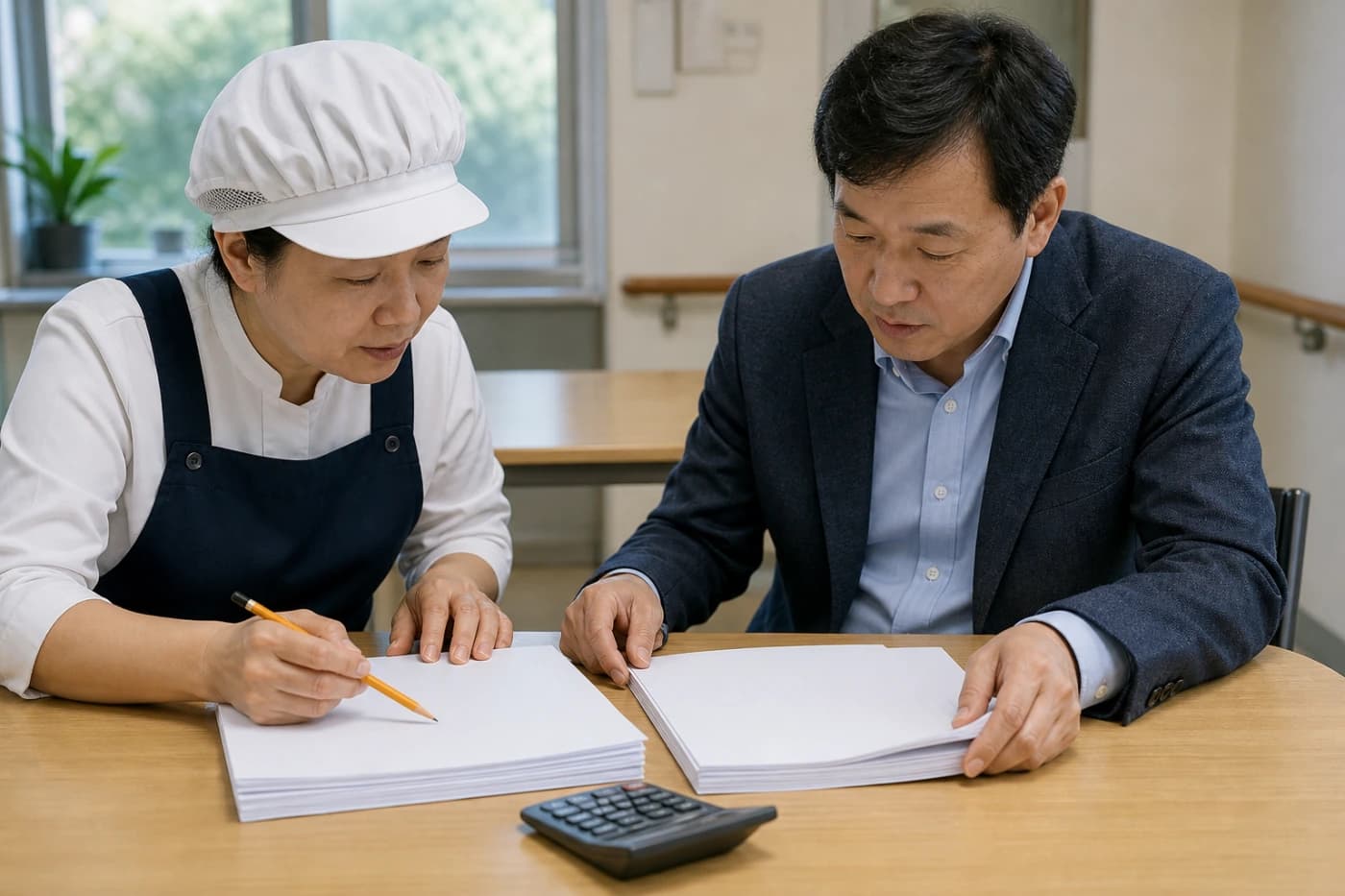 위탁 전환 전 손익 항목을 정리하는 모습